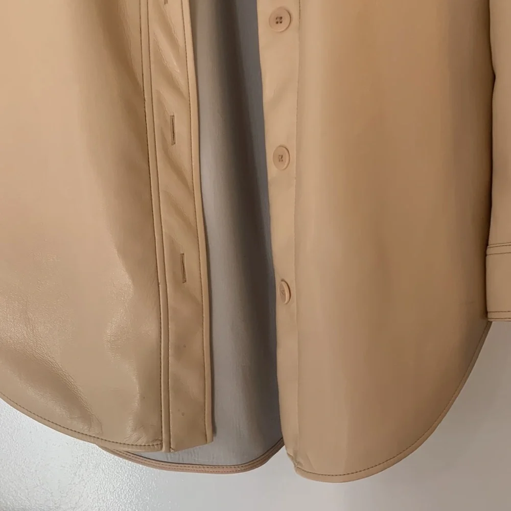 Wilfred faux leather shirt jacket - Picture 4 of 6